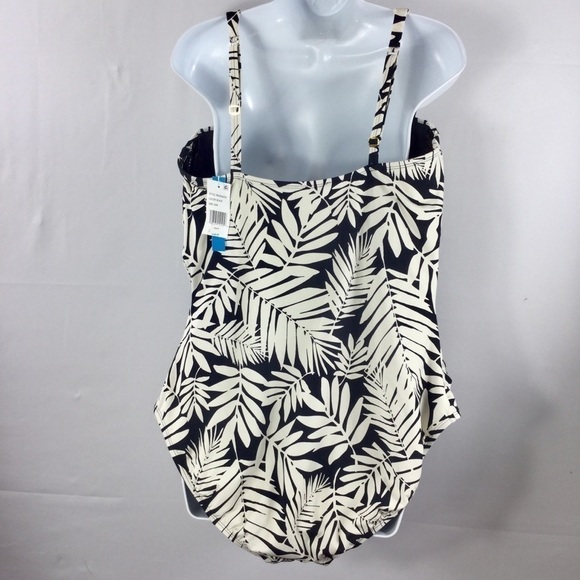 Bleu by Rod Beattie Plus Size Urban Oasis Printed One-Piece Swimsuit Size 20W - Picture 6 of 10
